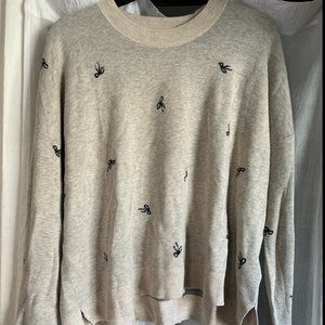 Madewell Cream Colored Sweater with Bows